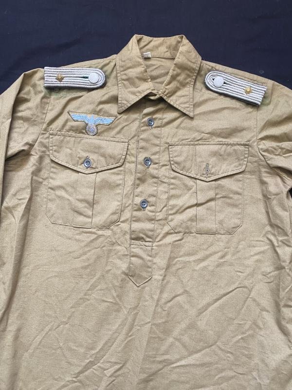 REPRODUCTION WW2 GERMAN AFRIKA KORP SHIRT — image 2