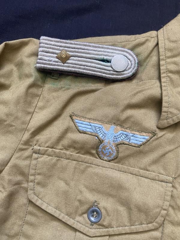 REPRODUCTION WW2 GERMAN AFRIKA KORP SHIRT — image 3