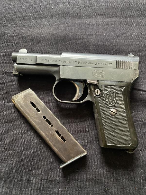 DEACTIVATED MAUSER MODEL 1910 .25ACP PISTOL (MATCHING) (UK DEACTIVATION) — image 6