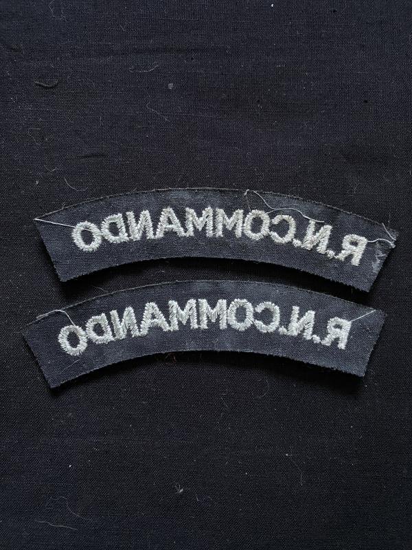 A SET OF R.N COMMANDO SHOULDER TITLES — image 2