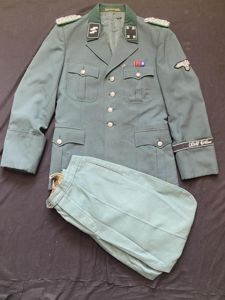 (Was £150) REPRODUCTION WW2 GERMAN SS TUNIC AND BREECHES