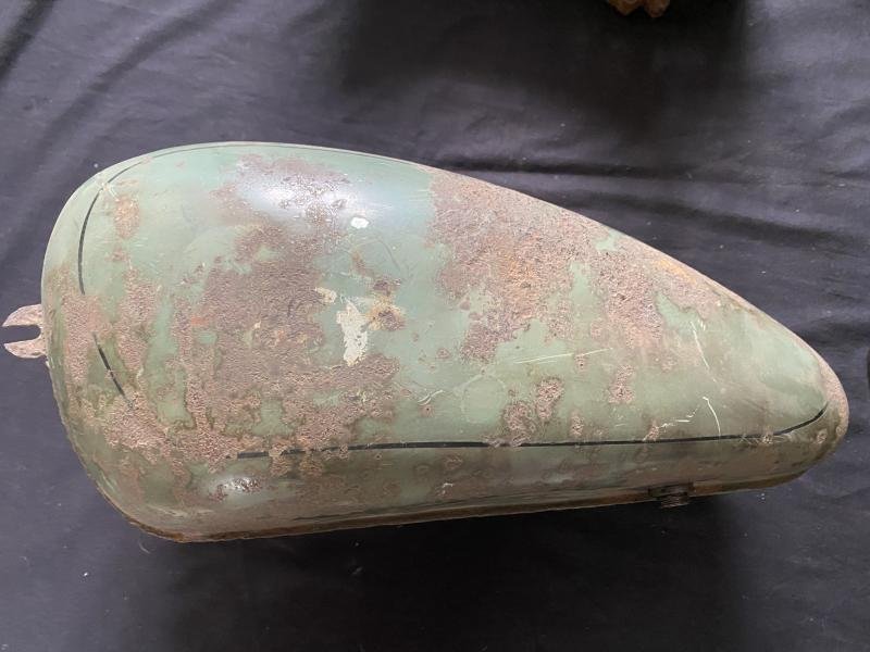 CHRISTMAS SPECIAL DAY 2 (WAS £695) WW2 GERMAN MOTORCYCLE SEAT/TANK AND WHEEL GUARD FROM NORMANDY (DEAD MAN'S CORNER) — image 2
