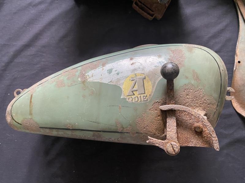 CHRISTMAS SPECIAL DAY 2 (WAS £695) WW2 GERMAN MOTORCYCLE SEAT/TANK AND WHEEL GUARD FROM NORMANDY (DEAD MAN'S CORNER) — image 3