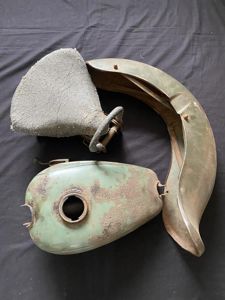 CHRISTMAS SPECIAL DAY 2 (WAS £695) WW2 GERMAN MOTORCYCLE SEAT/TANK …