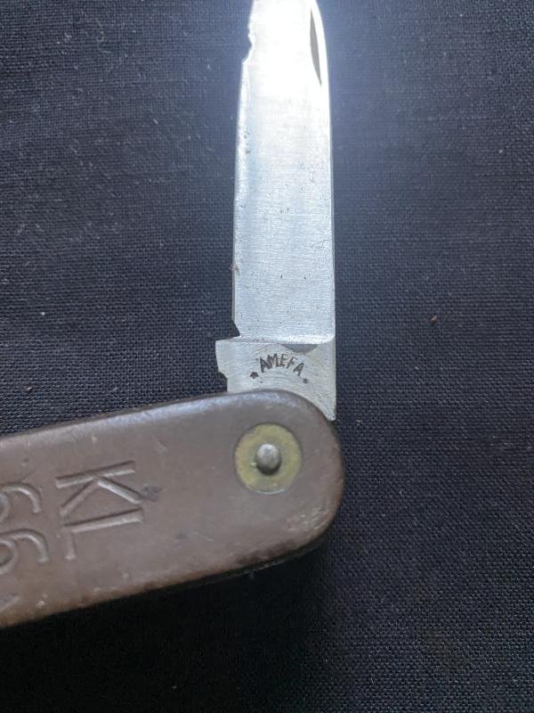 DUTCH 1966 AMEFA BROWN POCKET KNIFE — image 3