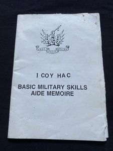 (was £5) 1 COY HAC BASIC MILITARY AIDE MEMOIRE