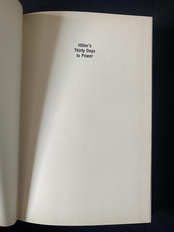 (was £6) HITLER'S THIRTY DAYS TO POWER: JANUARY 1933 (HARD COVER) — image 2