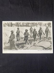 WINTER ON THE WESTERN FRONT POSTCARD