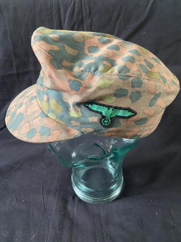REPRODUCTION WW2 GERMAN WAFFEN SS CAMO CAP — image 2