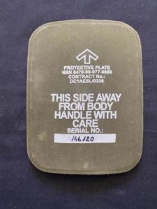 BRITISH ARMY ECBA CBA BODY PROTECTIVE PLATE