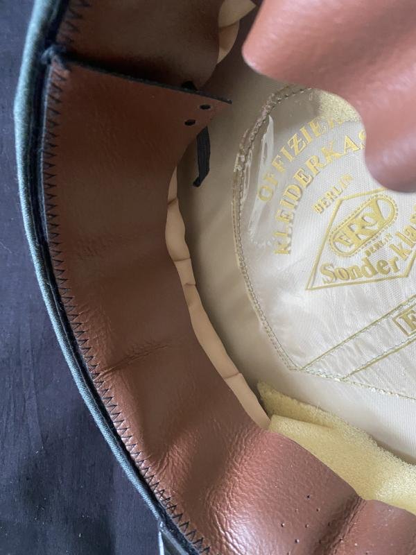 REPRODUCTION WW2 GERMAN INFANTRY OFFICER'S EREL VISOR CAP — image 8