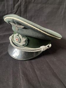 REPRODUCTION WW2 GERMAN INFANTRY OFFICER'S EREL VISOR CAP