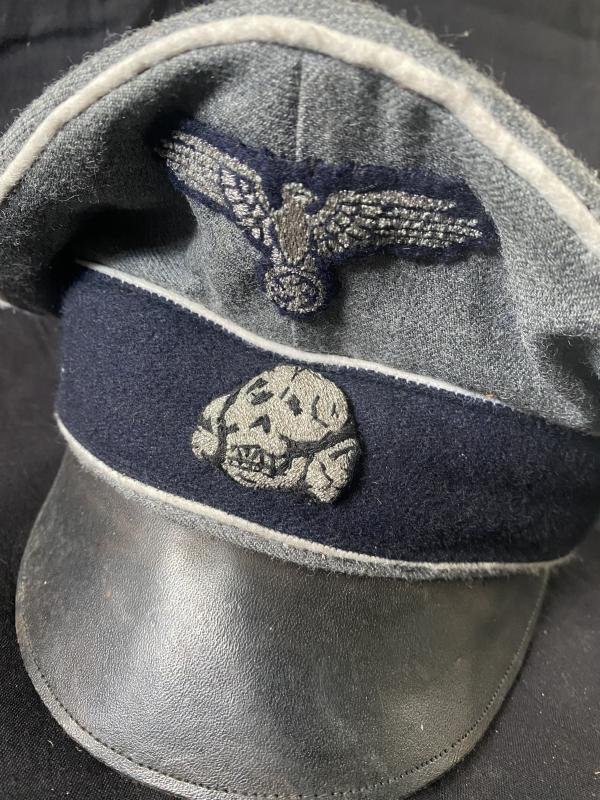 REPRODUCTION WW2 GERMAN SS VISOR CAP — image 2