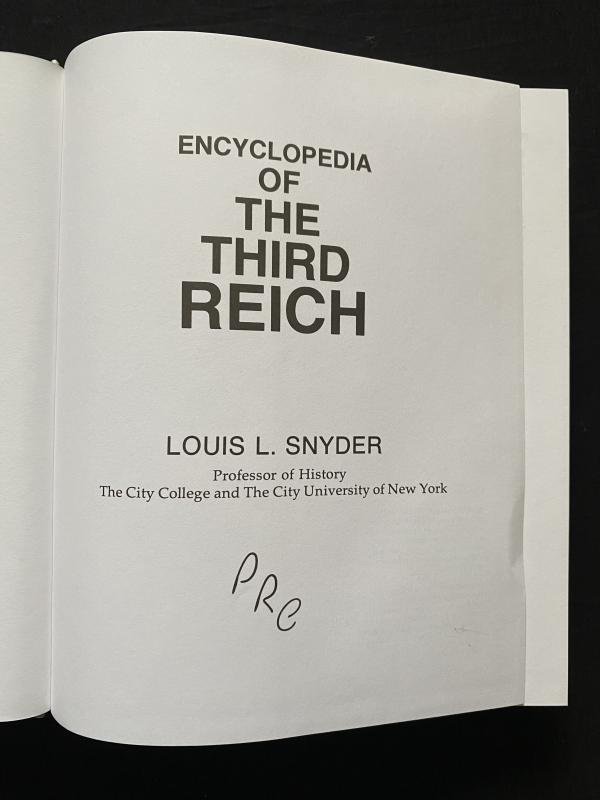 (was £6) ENCYCLOPEDIA OF THE THIRD REICH (HARD COVER) — image 2