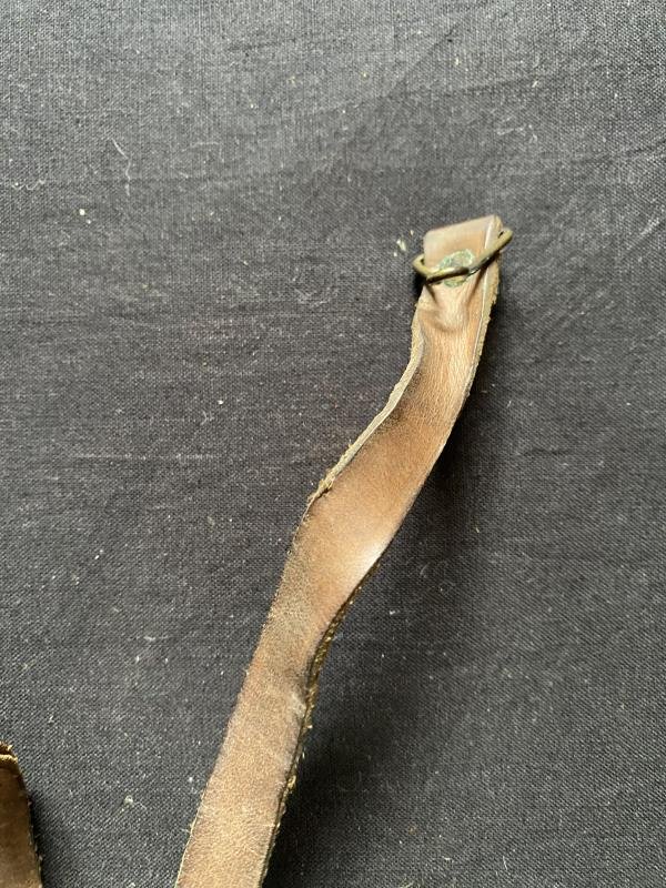 WW2 U.S. M1 HELMET LEATHER CHIN STRAP — image 2