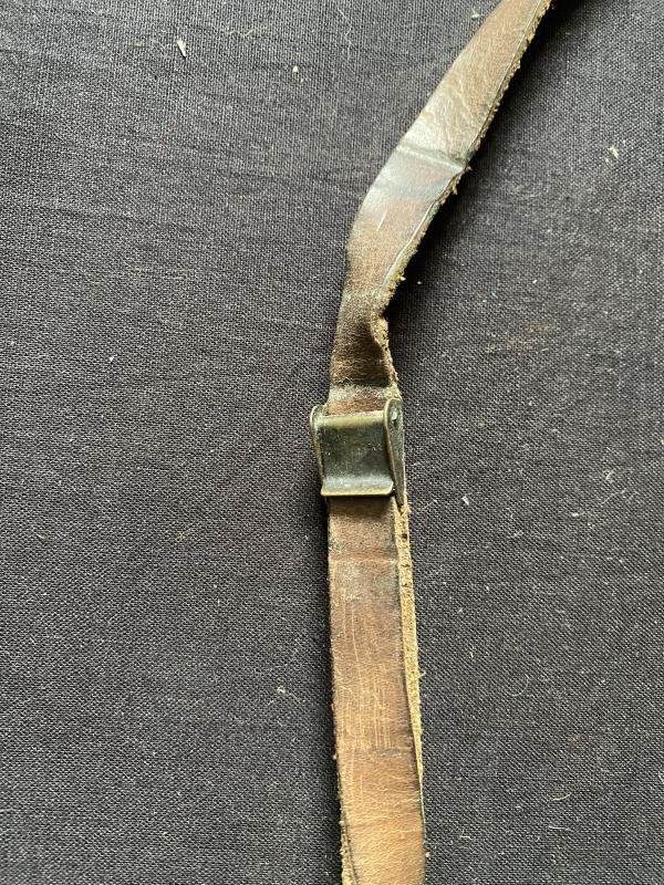 WW2 U.S. M1 HELMET LEATHER CHIN STRAP — image 3