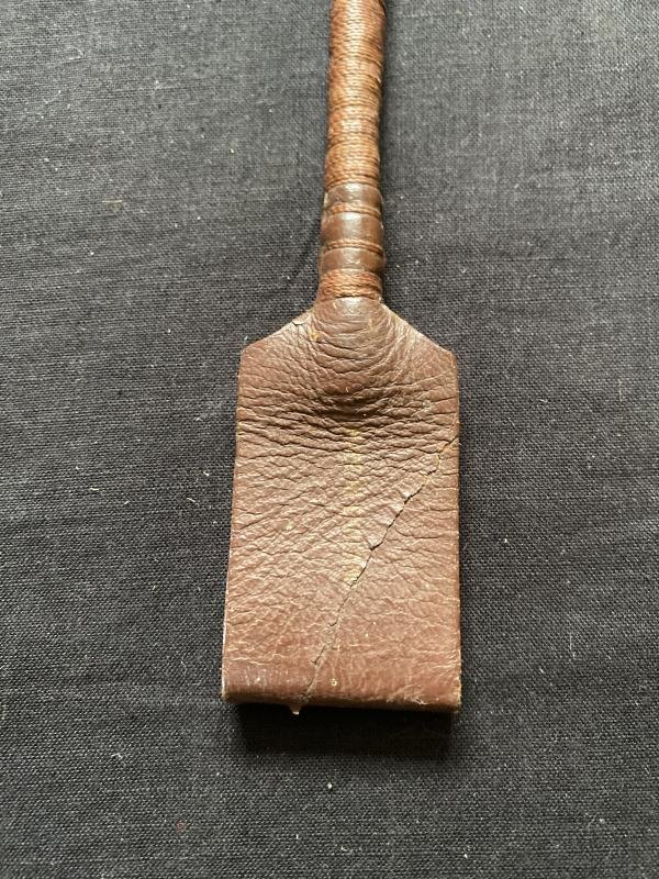(Was £7.50) BROWN LEATHER HORSE WHIP — image 3