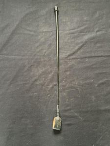 BLACK LEATHER HORSE WHIP