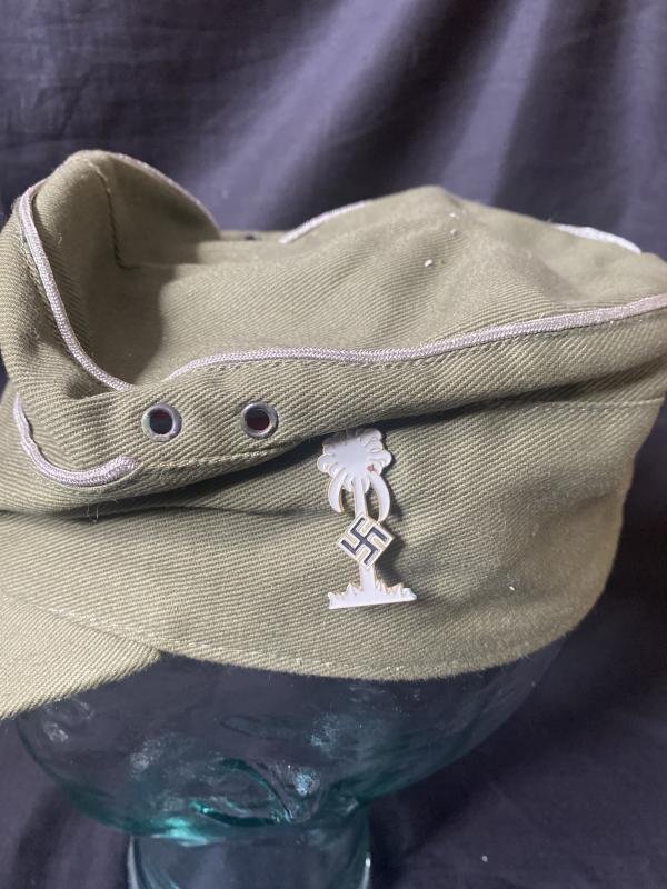 REPRODUCTION WW2 GERMAN AFRIKA KORP CAP — image 3