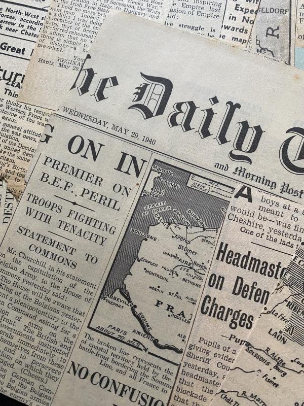 ASSORTED LOT OF WW2 NEWS CLIPPINGS — image 2