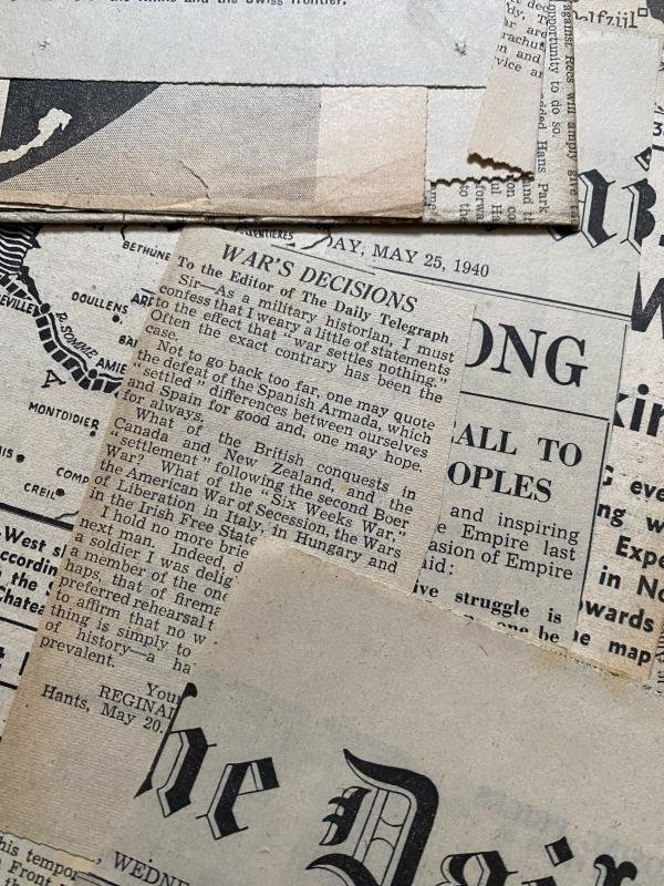 ASSORTED LOT OF WW2 NEWS CLIPPINGS — image 3
