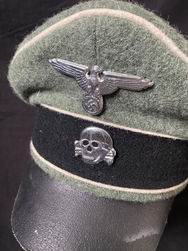REPRODUCTION WW2 GERMAN SS INFANTRY CRUSHER CAP — image 2