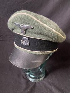 REPRODUCTION WW2 GERMAN SS INFANTRY CRUSHER CAP