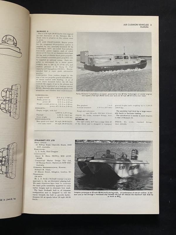 (was £25) JANE'S SURFACE SKIMMERS HOVERCRAFT AND HYDROFOILS 1974-75 — image 4