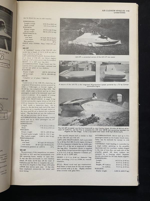 (was £25) JANE'S SURFACE SKIMMERS HOVERCRAFT AND HYDROFOILS 1974-75 — image 7