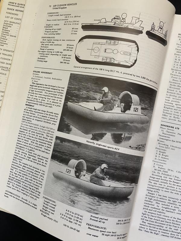 JANE'S SURFACE SKIMMERS HOVERCRAFT AND HYDROFOILS 1975-76 — image 4