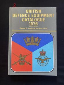 (Was £25) BRITISH DEFENCE EQUIPMENT CATALOGUE 1976 (HARD COVER)