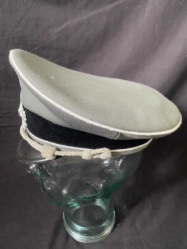 REPRODUCTION WW2 GERMAN SS INFANTRY VISOR CAP — image 3
