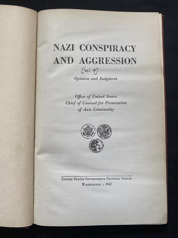 (Was £35) NATIONAL MILITARY TRIALS NURNBERG 'NAZI CONSPIRACY AND AGGRESSION' — image 3