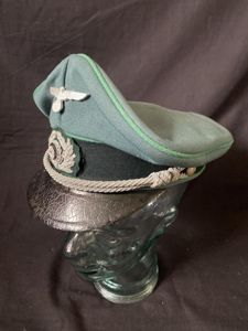 RERODUCTION WW2 GERMAN OFFICER'S GEBIRGSJAGER VISOR CAP