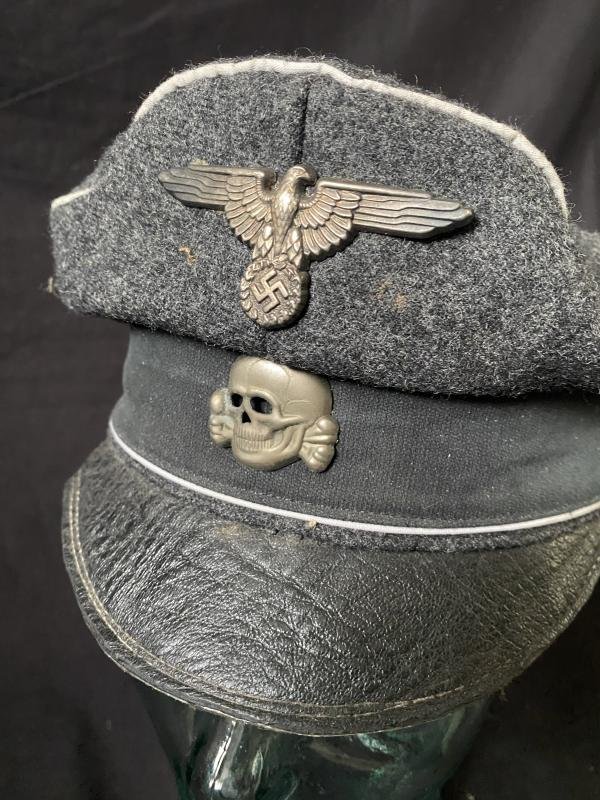 REPRODUCTION WW2 GERMAN SS CRUSHER CAP — image 2