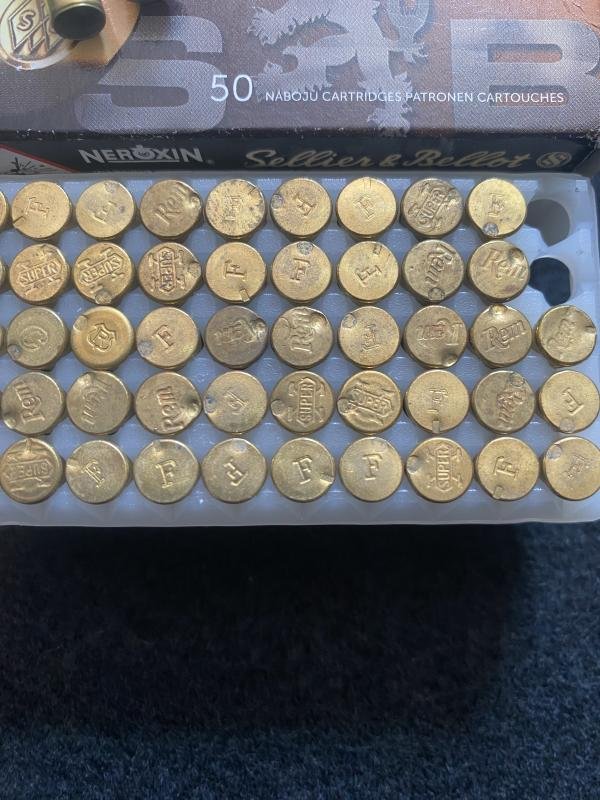 50 X .22 LONG RIMFIRE CASES IN BOX (INERT) — image 2