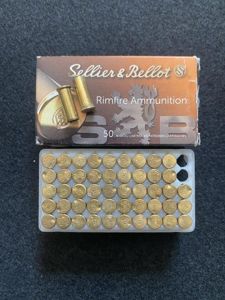 50 X .22 LONG RIMFIRE CASES IN BOX (INERT)