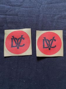 2 X REPRODUCTION WW2 VOLUNTEER DEFENCE CORPS PATCHES