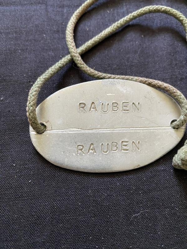 REPRODUCTION WW2 GERMAN DOG TAG — image 2