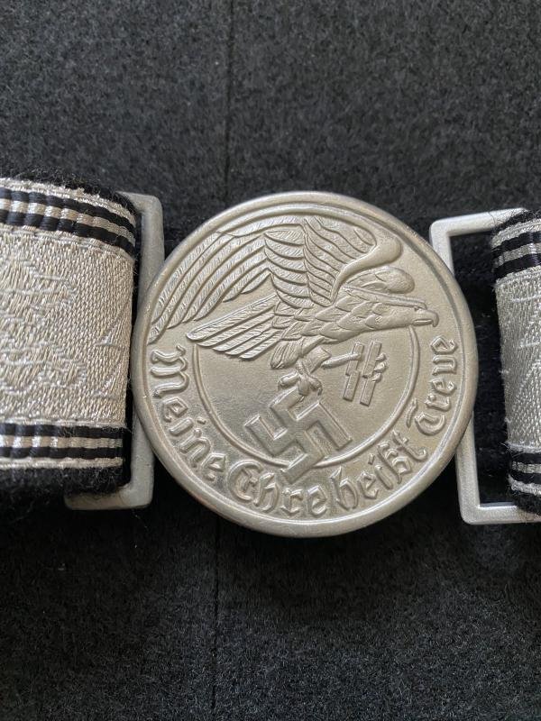 (Was £40) REPRODUCTION WW2 GERMAN SS ALLGEMEINE OFFICERS BROCADE BELT — image 2