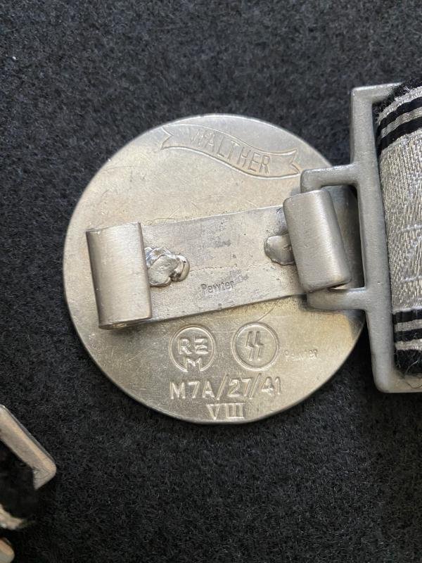 (Was £40) REPRODUCTION WW2 GERMAN SS ALLGEMEINE OFFICERS BROCADE BELT — image 5