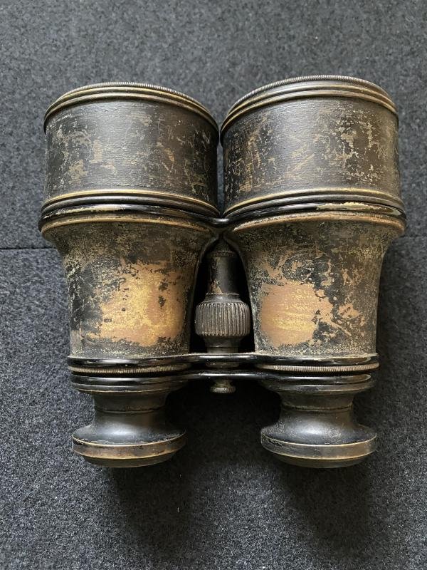 WW1 FRENCH LEMAIRE FABT PARIS BINOCULARS IN CASE — image 2