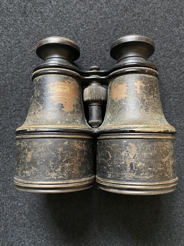 WW1 FRENCH LEMAIRE FABT PARIS BINOCULARS IN CASE — image 3