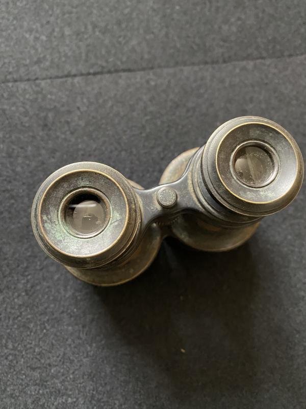 WW1 FRENCH LEMAIRE FABT PARIS BINOCULARS IN CASE — image 4