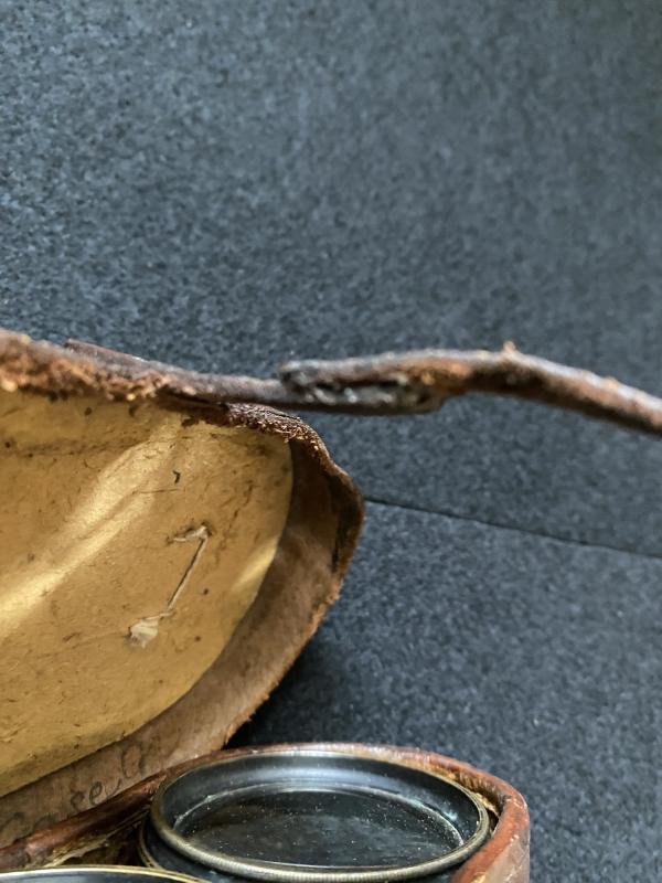 WW1 FRENCH LEMAIRE FABT PARIS BINOCULARS IN CASE — image 8