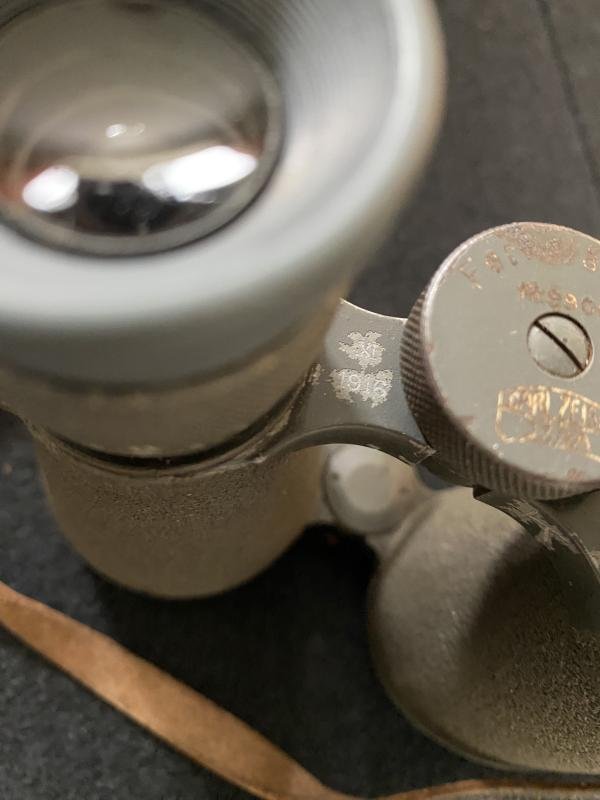 WW1 1916 DATED GERMAN CARL ZEISS JENA FERNGLAS 08 BINOCULARS — image 5