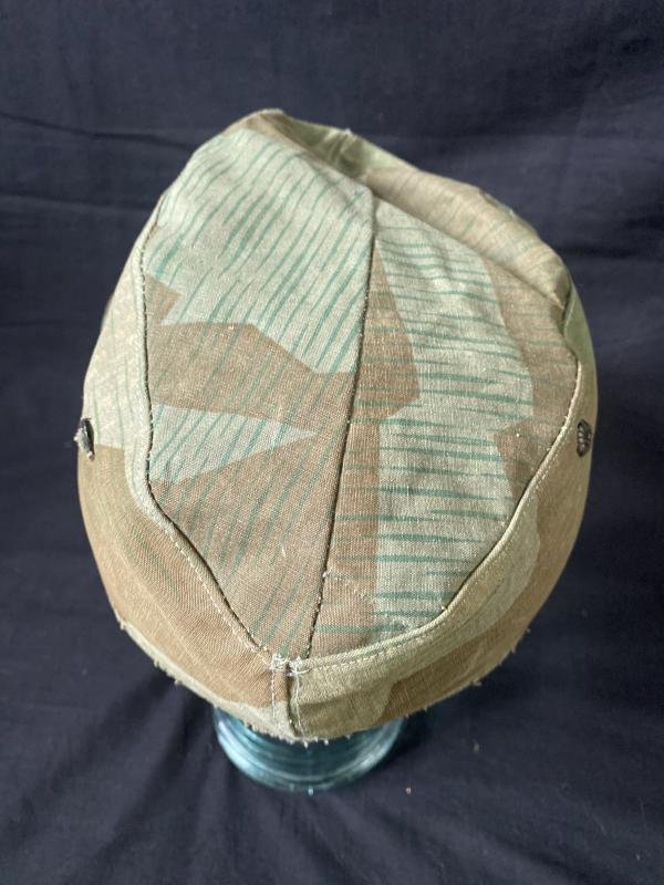 REPRRODUCTION WW2 GERMAN HITLER YOUTH SPLINTER TARN CAMO CAP — image 4