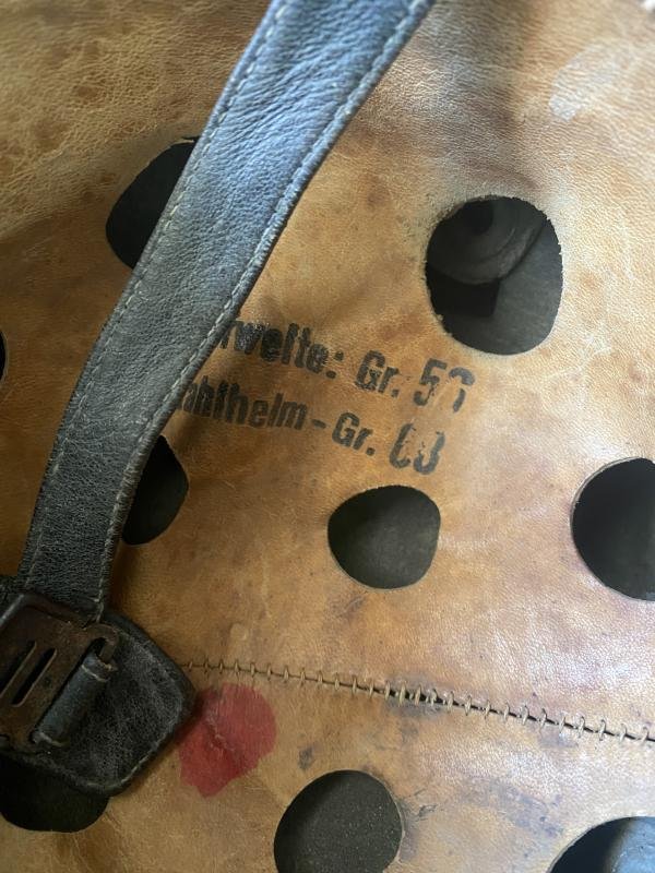 WW2 GERMAN M38 FALLSCHIRMJAGER PARATROOPER CAMO HELMET — image 10