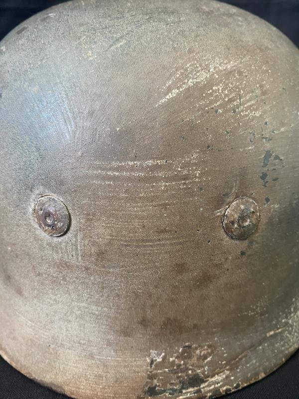 WW2 GERMAN M38 FALLSCHIRMJAGER PARATROOPER CAMO HELMET — image 5