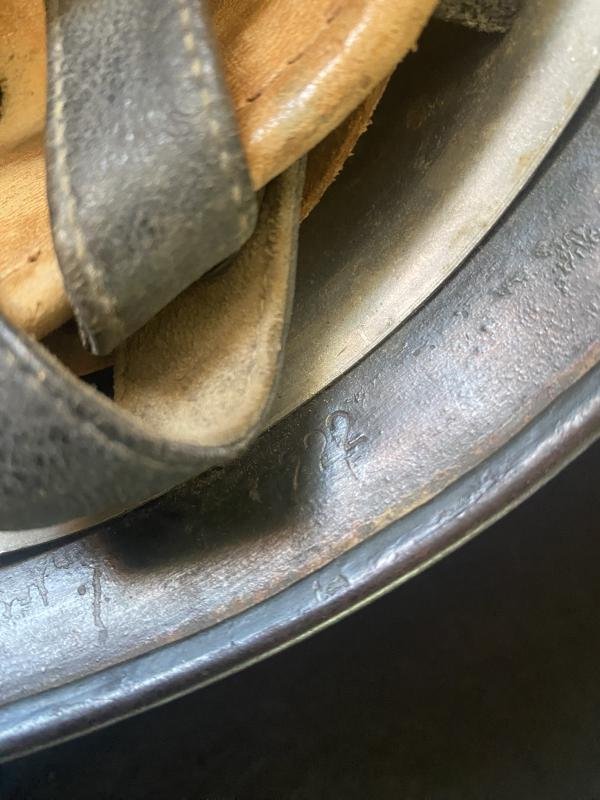 WW2 GERMAN M38 FALLSCHIRMJAGER PARATROOPER CAMO HELMET — image 8